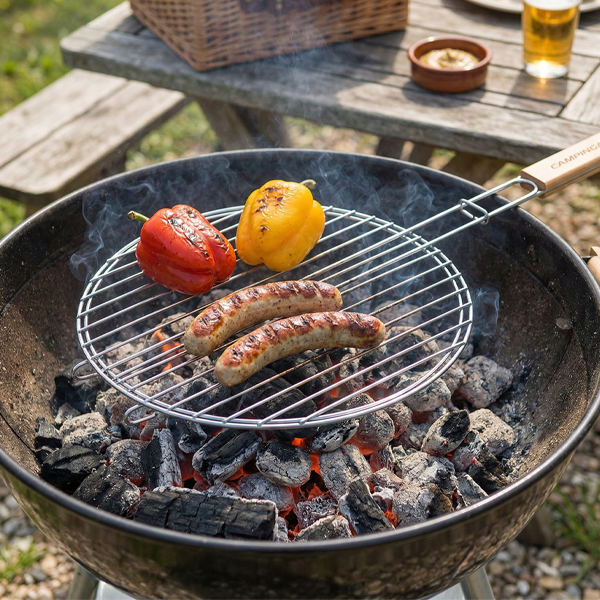 Tavola da disegno 26 Griglia Per Barbecue Doppia Rotonda - immagine 1