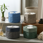 Set 4 Lavette Con Cestino