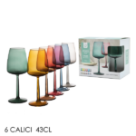 Set 6 Calici 43 cl Jolangè Color - immagine 2