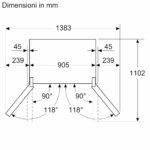 Frigorifero Multidoor Bosch Serie 4 – 605L, 4 Porte, NoFrost, Classe E - immagine 13