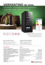 Melchioni Vermentino 18C Dual: Cantinetta Vino Doppia Zona da 18 Bottiglie - immagine 7