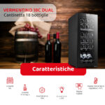 Melchioni Vermentino 18C Dual: Cantinetta Vino Doppia Zona da 18 Bottiglie - immagine 8