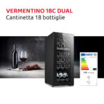 Melchioni Vermentino 18C Dual: Cantinetta Vino Doppia Zona da 18 Bottiglie - immagine 11
