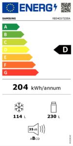 Samsung RB34C672DSAEF: Frigorifero Combinato Smart con Tecnologia No Frost e Wi-Fi - immagine 10