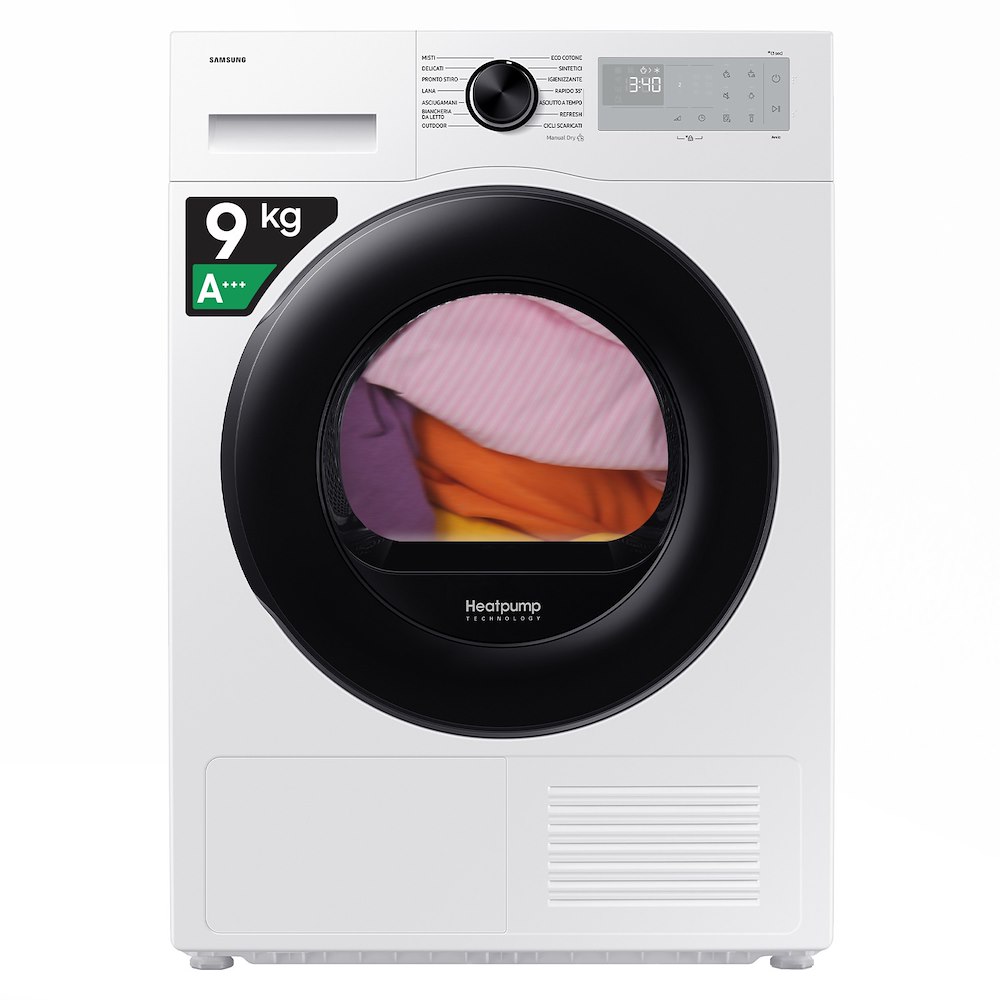 946540 Samsung DV90DG52A0AHET: Asciugatrice Serie 5000D Crystal EcoDry da 9 kg - immagine 1