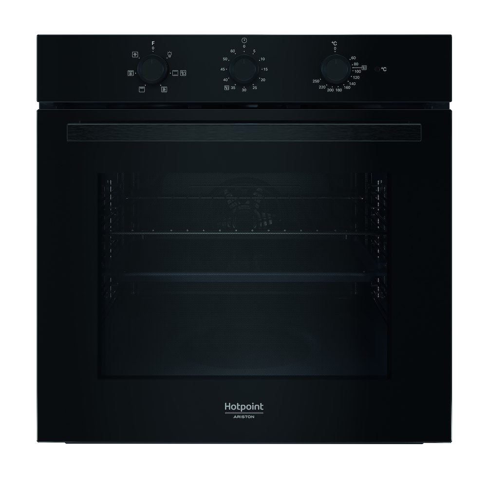 951038 Hotpoint Ariston HAO 435H B: Forno Elettrico Ventilato 71L in Vetro Nero - immagine 1