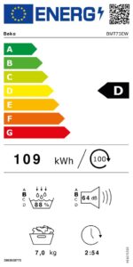 Beko BMT73EW: Asciugatrice Slim a Pompa di Calore con Motore Inverter - immagine 6