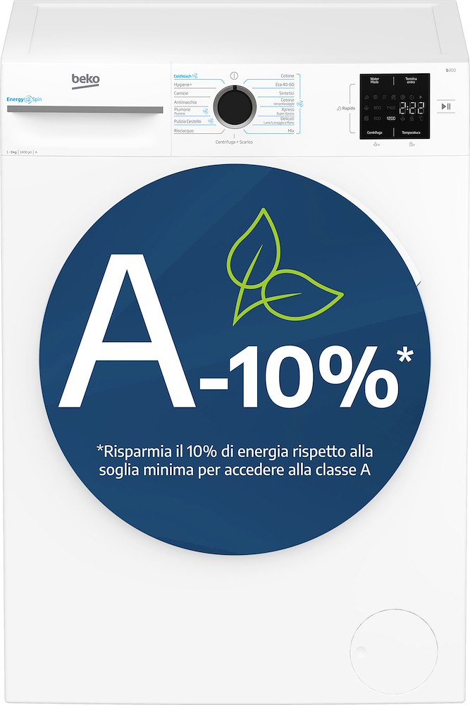 Lavatrice Beko: Massima Efficienza Energetica e Tecnologia EnergySpin 9 kg - immagine 1