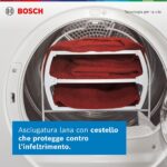 Asciugatrice Bosch Serie 6 – 9 kg, Classe Energetica C, Pompa di Calore Silenziosa - immagine 8