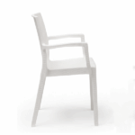 Poltrona in Simil Rattan - Bianco - immagine 4