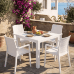 Poltrona in Simil Rattan - Bianco - immagine 6