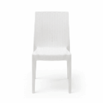 Sedia in Simil  Rattan -Bianca - immagine 3