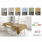 Tovaglia in Pvc Tinta Unita 140x140cm