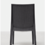 Sedia in Simil Rattan - Antracite - immagine 3