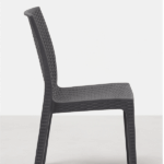Sedia in Simil Rattan - Antracite - immagine 4