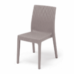 Sedia in Simil Rattan - Tortora - immagine 2