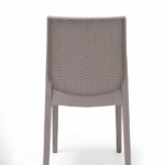 Sedia in Simil Rattan - Tortora - immagine 4