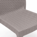 Sedia in Simil Rattan - Tortora - immagine 5