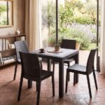 Sedia in Simil Rattan - Antracite - immagine 6