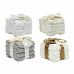 Set 4 Lavette Ospiti 30x30 in Cotone Confezione Regalo