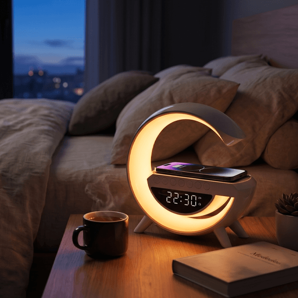 783233 Luce notturna multifunzione 3 Lampada Speaker Bluetooth Medea 8 in 1 Ricarica Wireless - immagine 1