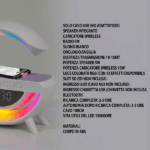 Lampada Speaker Bluetooth Medea 8 in 1 Ricarica Wireless - immagine 4