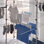 Stendibiancheria Verticale 4 Livelli Asso4 in Acciaio - immagine 2