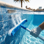Spazzola Piscina Nylon 45 cm Curva per Asta - immagine 2