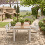 Tavolo da Giardino Allungabile Polywood e Alluminio