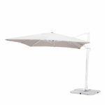 Ombrellone Decentrato Bianco 3x4 mt Alluminio Park - immagine 2