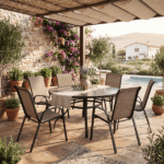 Sedia da Giardino in Textilene impilabile
