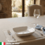 Piatto Saturnia Tokio: Porcellana Design Made in Italy - Piatto Fondo Quadro 21cm