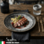 Piatti Saturnia Black Round: Porcellana Made in Italy - Piatto Piano 28cm
