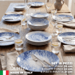 Piatti Saturnia Bubbles: Porcellana Design Made in Italy -Set 18 Pezzi