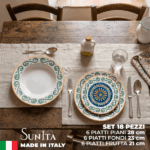 Piatti Saturnia Capri: Porcellana Design Made in Italy - Set 18 Pezzi