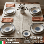 Piatti Saturnia Nancy: Porcellana Design Made in Italy - Set 18 Pezzi